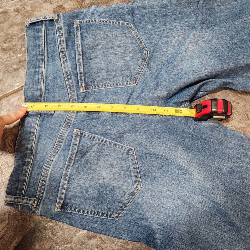 SO Women's Distressed High Rise  Mom Blue Jean. - Picture 9 of 10